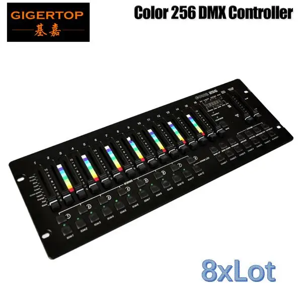 TIPTOP COLOR-256 консоль 192 компьютерная подсветка канал RGB/RGBW эффект каналы светодиодный дисплей с функцией программы DMX Par контроллер - Цвет: 8