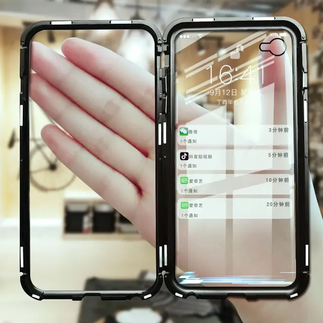 For iphone XS MAX Cases invisible Strong magnetic