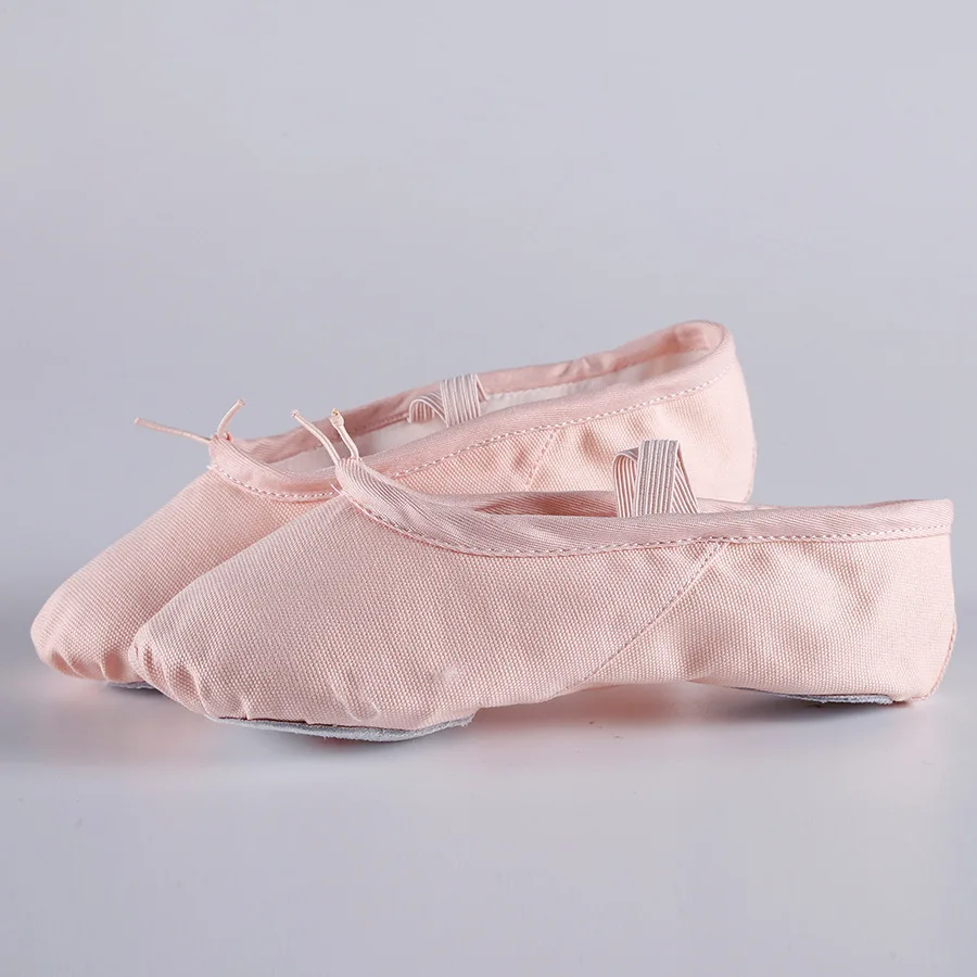 

Canvas ballet flats Soft Balleria Dance Shoe For Women Split Cow Leather Outsoles Gym Yoga Sport Shoes Girls Toe Shose Women