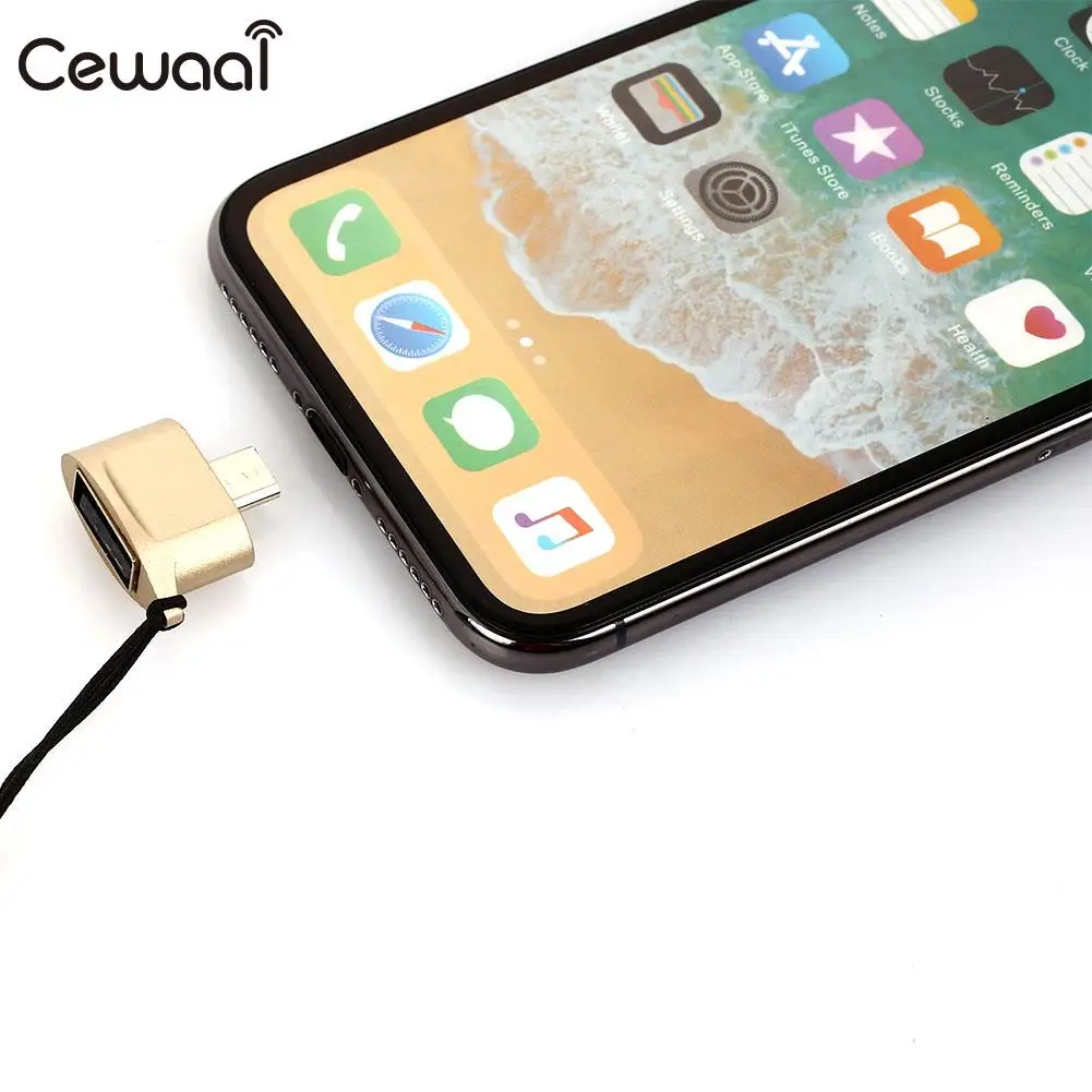OTG Micro USB к 2 0 адаптер для передачи данных смартфона мини синхронизации U диск с
