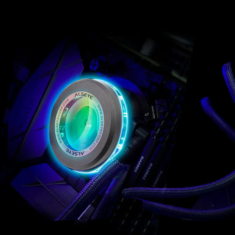 ALSEYE водяное охлаждение кулер для процессора 240 мм RGB PC вентиляторы и насосы