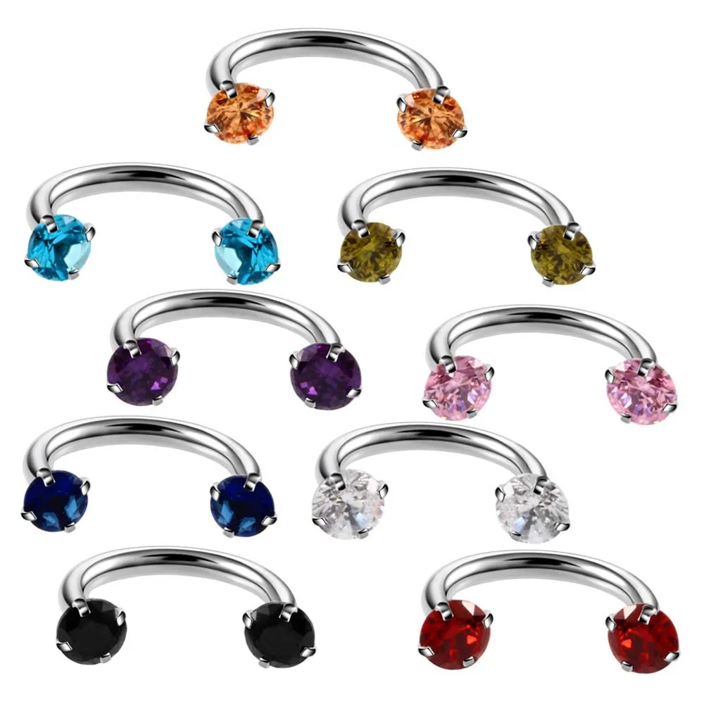 

1PC Steel Nose Piercings Septum Ring Ear Cartilage Piercing Tragus Helix Piercings Nose Hoop Labret Eyebrow Rings Body Jewelry