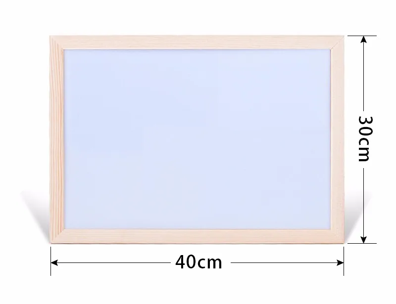 30*40 см белая доска сухого стирания магнитная доска для рисования доска белый доски деревянная рамка стерта легко повторяется завод