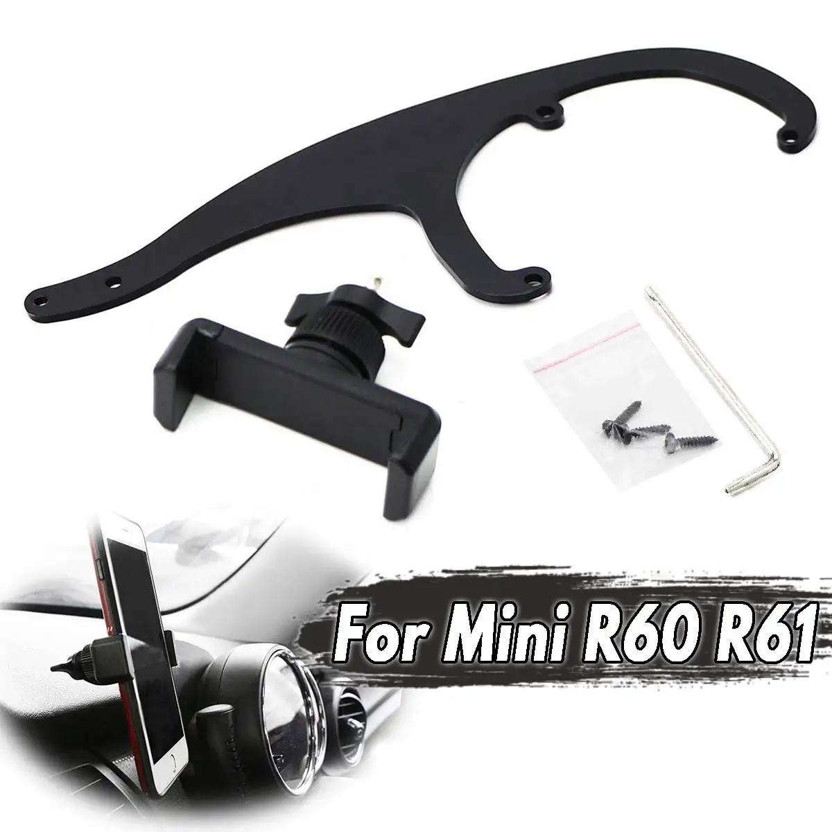 Suporte do Telefone Móvel do Carro ° para Bmw para Mini Cooper R60 R61 F54 F55 F56 F60 Mini Titular Volante Traseira 360 R55 R56 R57 15 r55 r56 r57 r60 r61 f54 f55