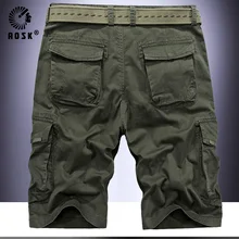 Мужские военные спортивные шорты, новые армейские зеленые тактические шорты, мужские хлопковые свободные рабочие повседневные шорты, увеличивающие рост(без пояса