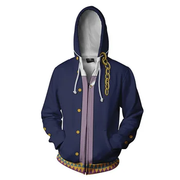 

JOJO'S BIZARRE ADVENTURE Hoodie JoJo Thin Hoodies Casual Zipper Coat Outfit