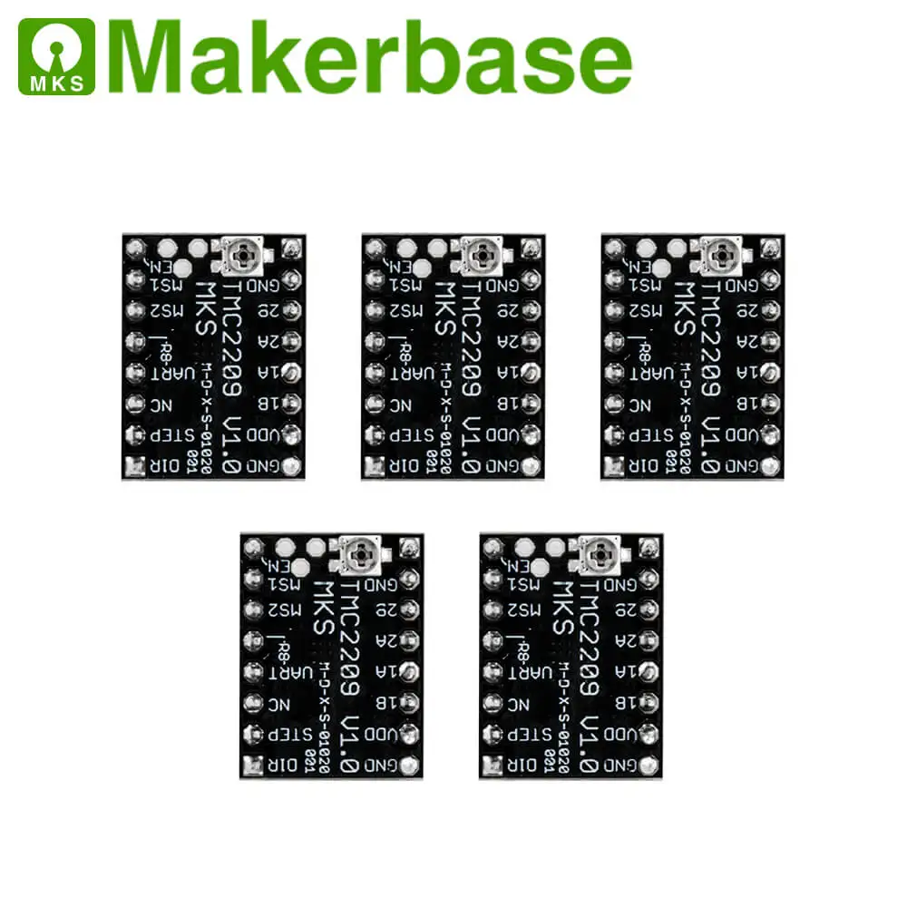 3d принтер 5 шт. MKS TMC 2209 встроенный драйвер двигателя, отличный эффект отключения звука, больший ток драйвера