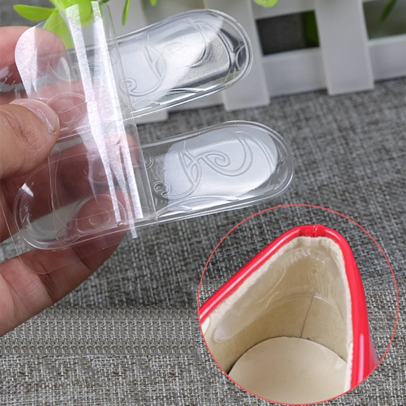 

2pcs Silicone Heel Pads Anti Slip Invisible Insole Shoe Cushion Soft Protector