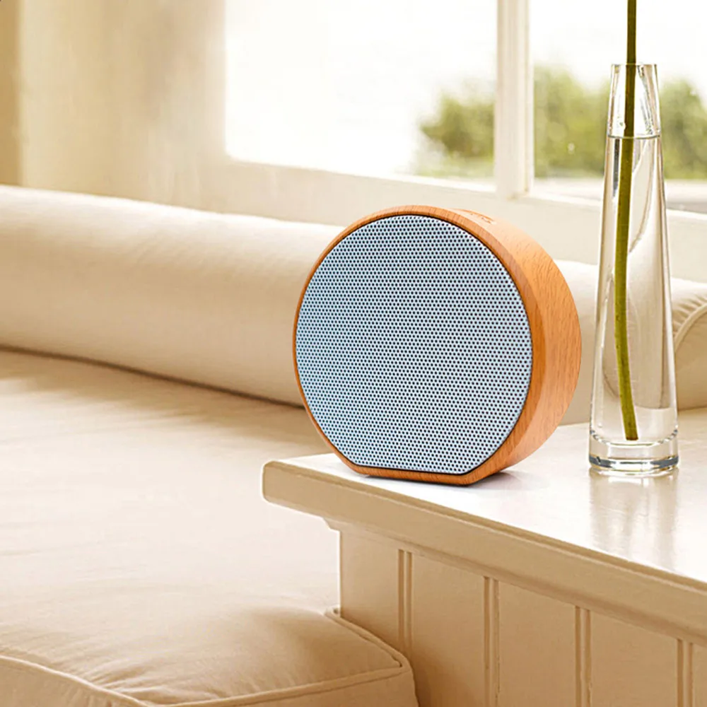 Ретро древесины Bluetooth динамик беспроводной стерео сабвуфер открытый портативный