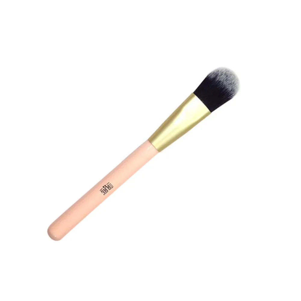 

Pink Wood Handle Makeup Brushes Powder Foundation tool