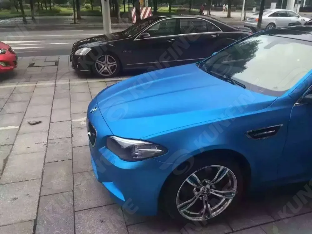 Автомобильный Стайлинг обертывание матовая ледяная светло синяя Автомобильная