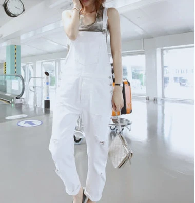 plus size white overalls