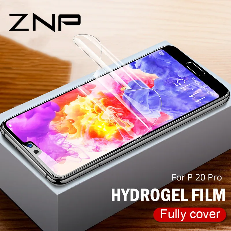 ZNP 9D Full Protective Soft Hydrogel Film For Huawei P20 Lite Pro Honor 9 10 Screen Protector Film For Honor 10 9 Film Not Glass