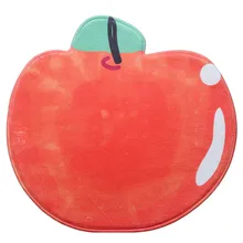 Фланель коврик для ванной Мультфильм фрукты коврики шлюз коврик на пол ванной шлюз ванная комната двери воды абсорбент анти-скольжения Мат#4A22