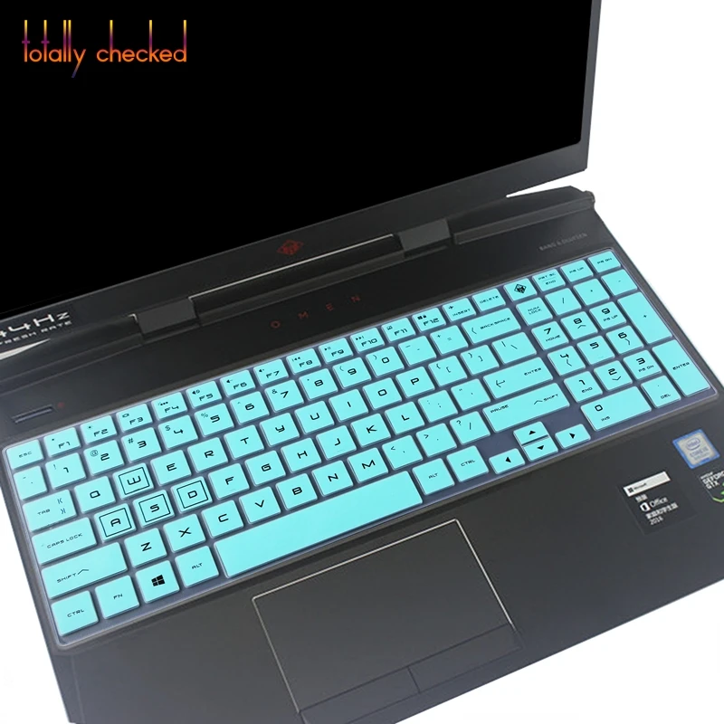 Ноутбуки 15 Dc 15,6 для струйного принтера Hp двумя способами; женские Характеристическая вязкость полимера 15-Dc0006Tx 15 Dc0007Tx Dc0008Tx Dc0096Nr 15-Dc0Xxx серии игровой чехол для клавиатуры ноутбука - Цвет: whiteblue