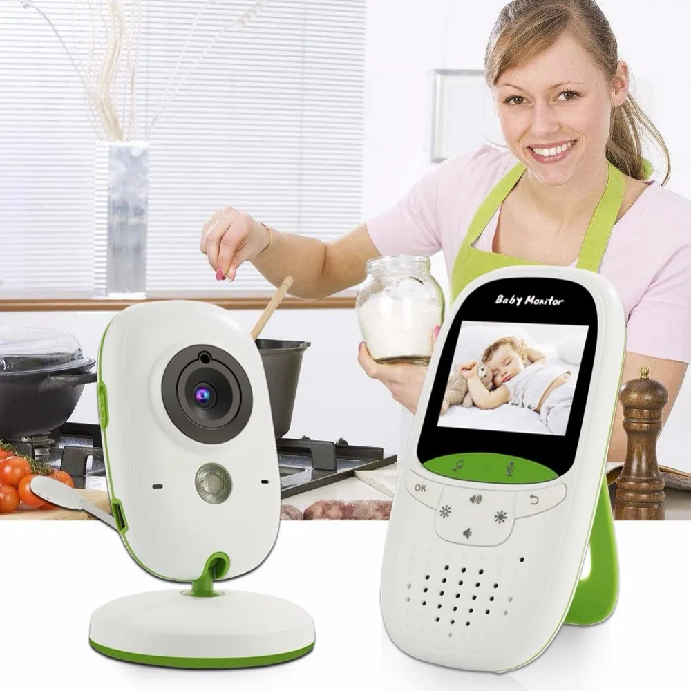 

babykam bebek kamera baby radio nanny 2.0 inch LCD IR Night Vision Temperature Monitor 8 Lullabies Baby Intercom bebek kamerasi