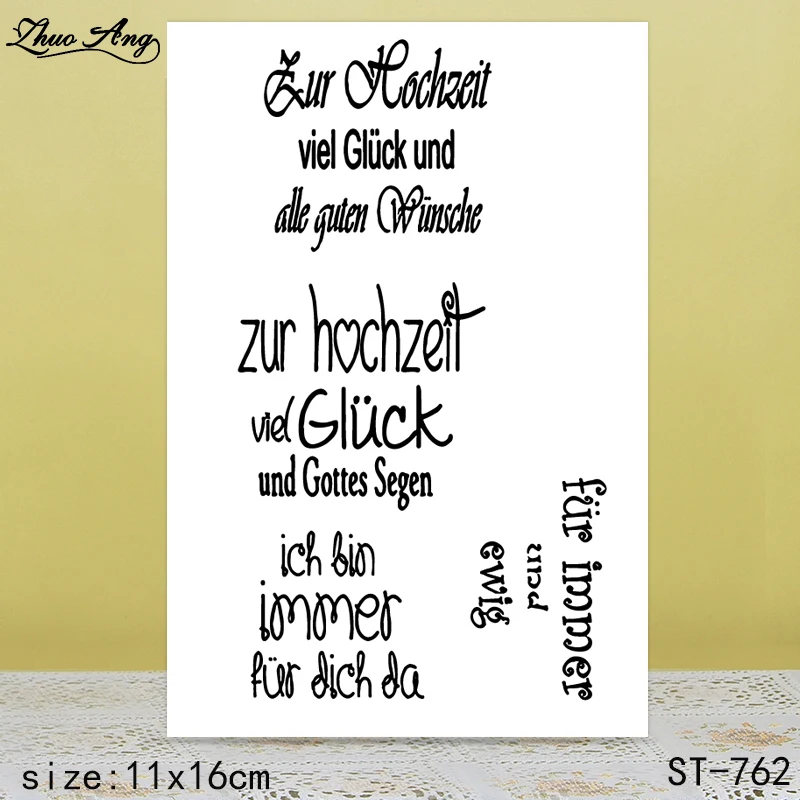 

ZhuoAng New ST-761 design transparent seal / sealed DIY scrapbook / album decoration card / seamless seal