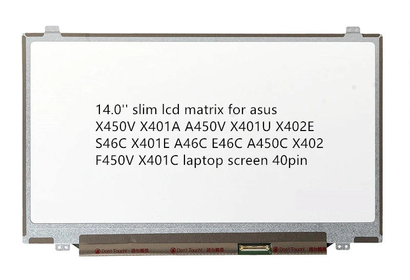 Тонкая ЖК матрица 14 0 дюйма для ноутбука asus X450V X401A A450V X401U X402E S46C X401E A46C E46C A450C X402 F450V