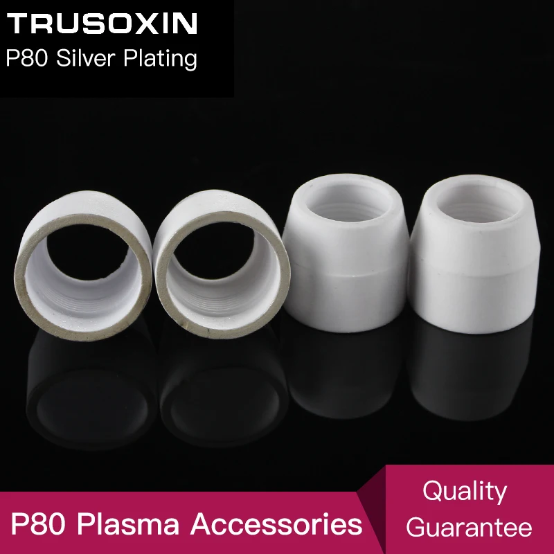 

10pcs The 80 100 amps plasma cutter's accessories and consumables ceramic cups of p80 plasma cutting gun and torch