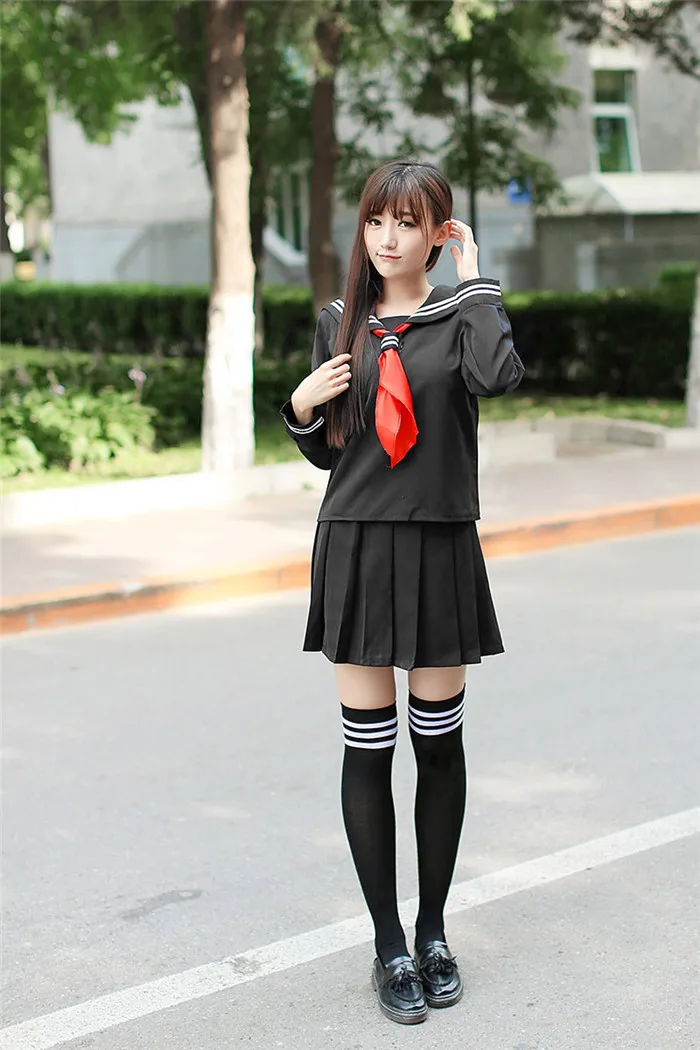 2018New дизайн школьная форма JK японская школьная Матросская Униформа мода класс матрос школьная форма s для косплея костюм для девочек