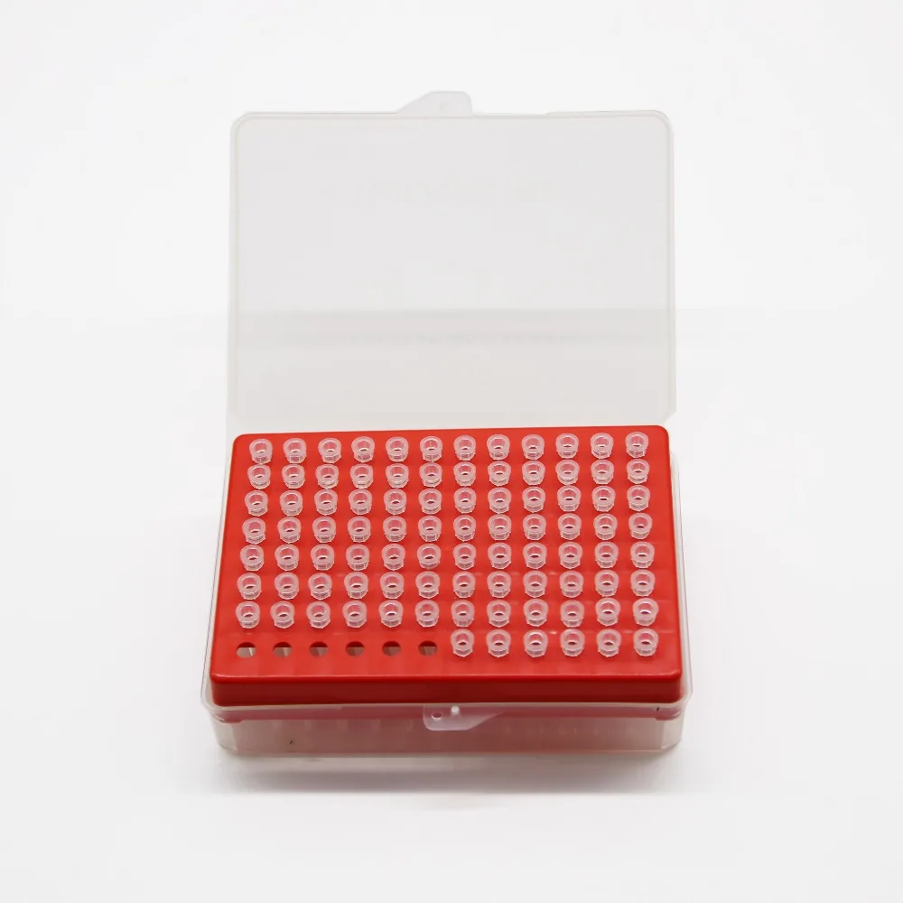 

1 Piece Lab Disposable Clear White 10ul Pipette Tips pipets with box rack