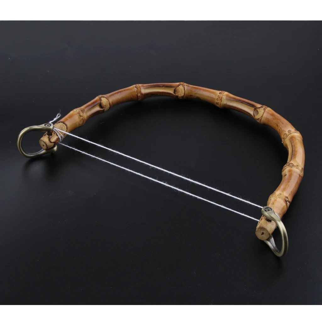 Real Bamboo DIY Wooden Purse Bag Handle Handbag Accessories Wood Frame Evening Clutch Handle Part
