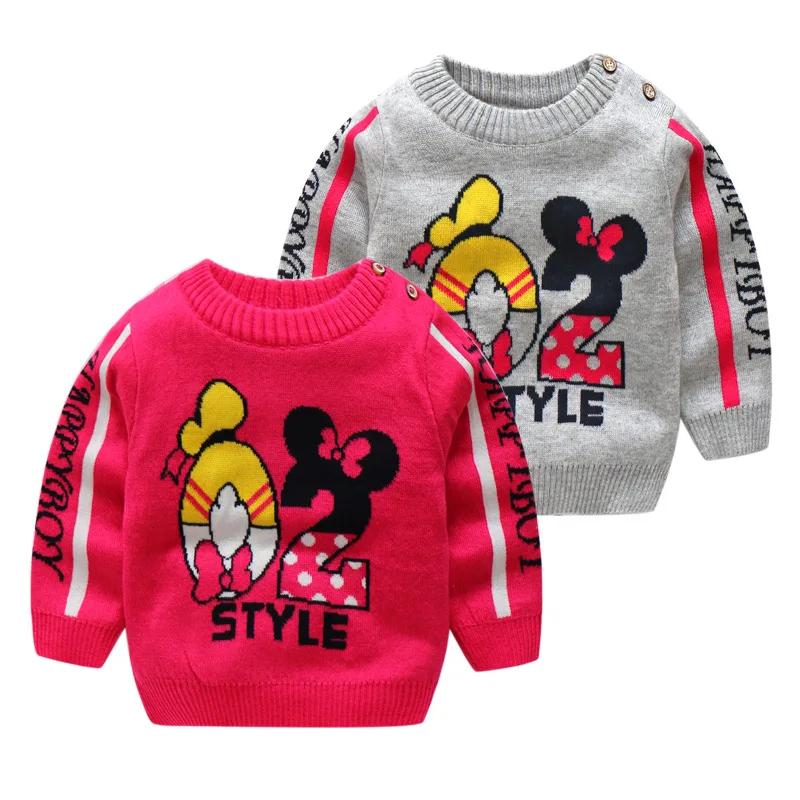 

BibiCola children spring autumn sweater girls cotton casual knitted cardigan infant girls fashion cartoon sports shirt clothes