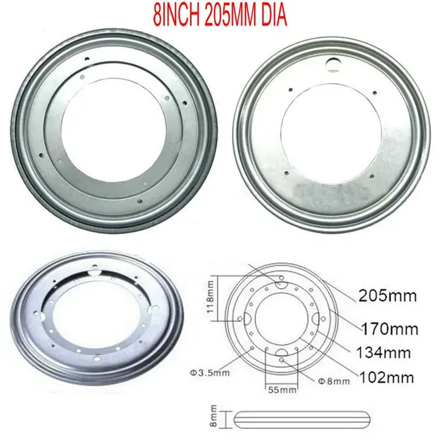 Cheap 8INCH (200MM) Round Shape Galvanized Lazy Susan Turntable Bearing Rotating Swivel Plate For Kitchen Cabinets Tabe Swivel Plate Cheap 8INCH (200MM) Round Shape Galvanized Lazy Susan Turntable Bearing Rotating Swivel Plate For Kitchen Cabinets Tabe Swivel Plate