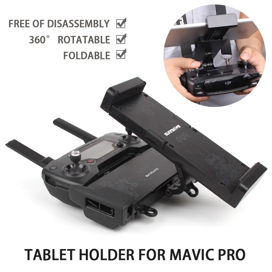 

Remote Controller Tablet Bracket Holder Smartphone Foldable Extended Holder Multifunction for DJI MAVIC PRO MAVIC 2