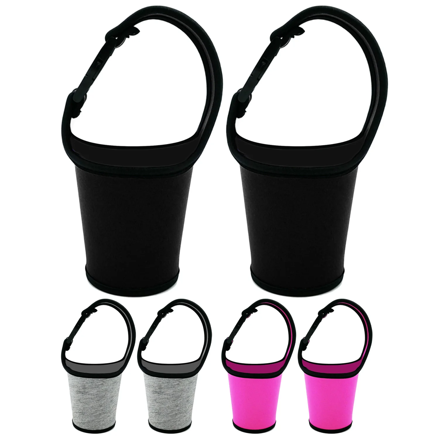 Download Behogar 2pcs Reusable Cup Bottle Sleeve Carrier Holder ...