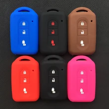 ZAD силиконовый чехол для ключей от машины защитная крышка брелок сумка карманный набор кожи для Nissan Juke Duke Micra Xtrail Qashqai 3 кнопки