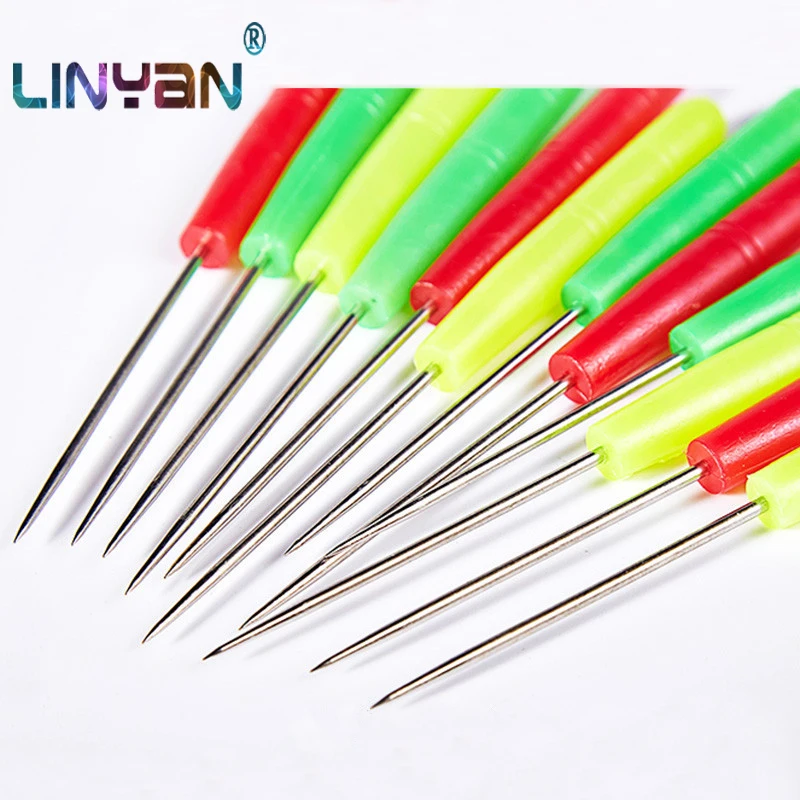 50 pieces /lot Handwork awl needle DIY NEEDLE HOLE Drill hole Leather
