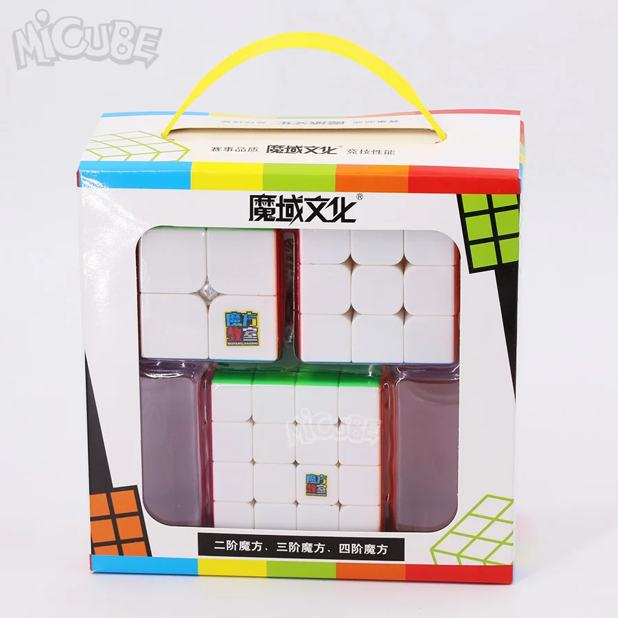 2x2 3x3 4x4 куб шт./компл. Подарочная коробка Mofangjiaoshi Magic Cube speed Puzzle игрушки без стикеров для детей подарок на день рождения мозг тизер