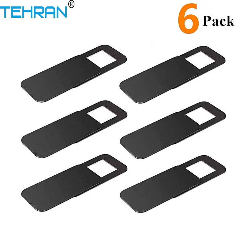 6Pack TEHRAN Webcam Cover Shutter Magnet Slider Plastic