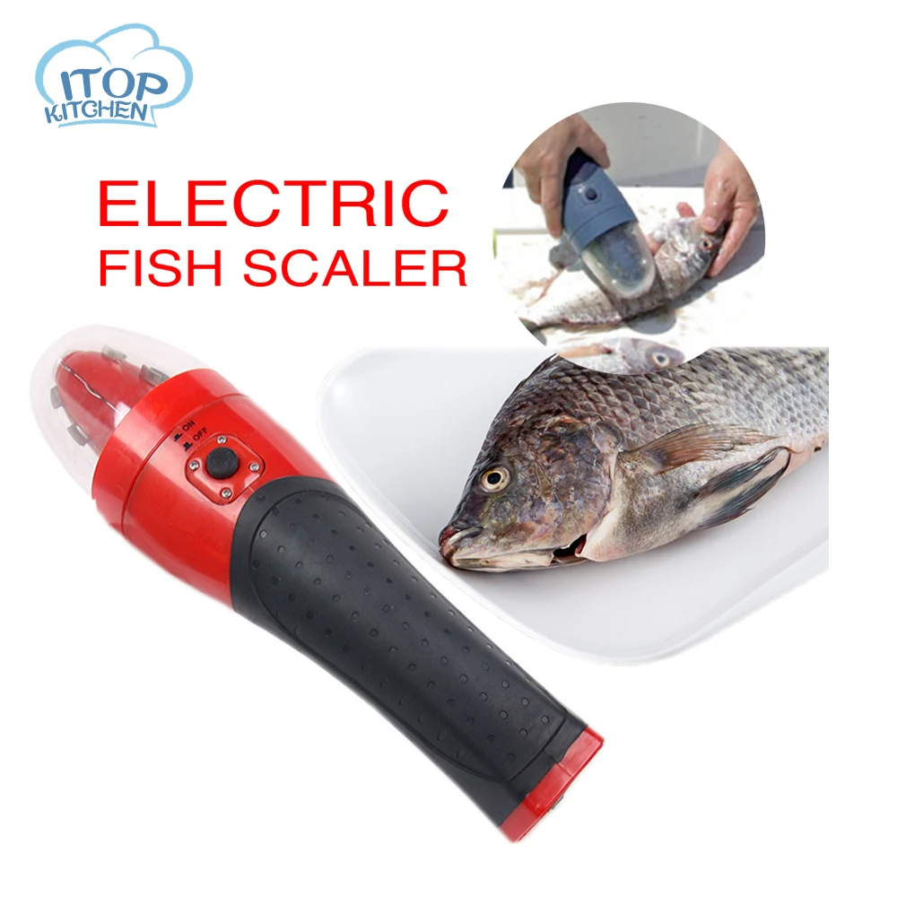 

ITOP Fish Scaler LI-ON Battery Rechargeable EU/UL plug 110V/220V Electric Kitchen Fish Tool