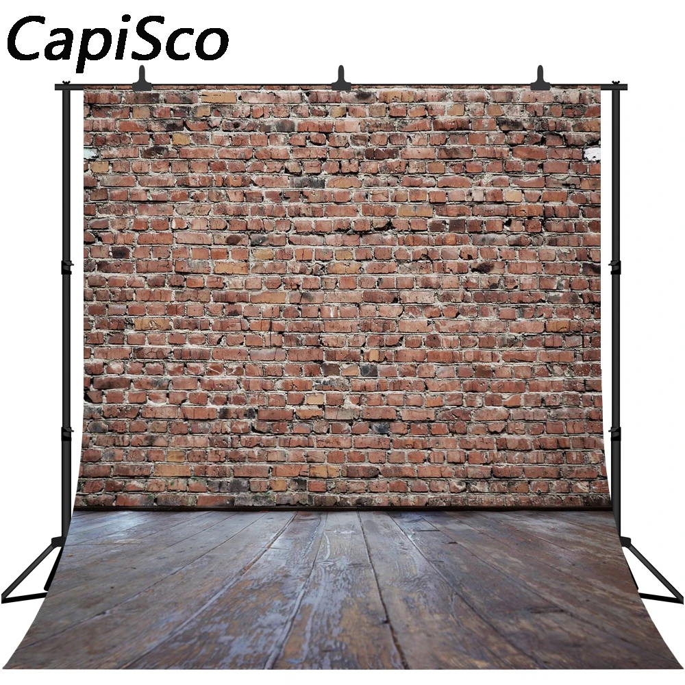 CapiSco кирпичная стена дерево доска деревянный пол ребенок портрет фон фотография