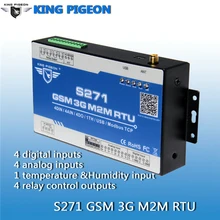 GSM SMS Alarm Wireless 3G GPRS Remote Terminal RTU With Temperature Data Logger 4DIN+4AIN+4DO+USB Port Access Control Alarm S271