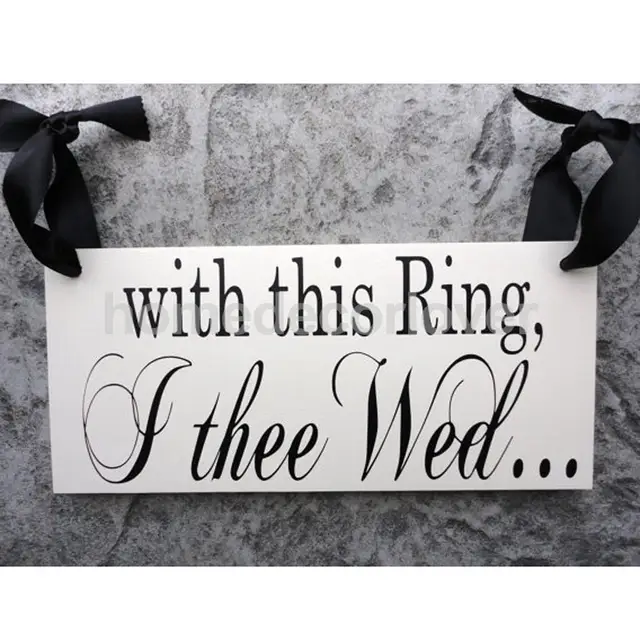 romantic 2 sides wood with this ring i thee wed see you at the reception - With This Ring I Thee Wed romantic 2 sides wood with this ring i thee wed see you at the reception - With This Ring I Thee Wed