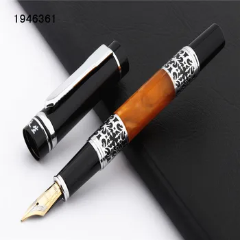 

Luxury high quality 829 orange Material jade Acrylic Business office School student Fountain Pens New