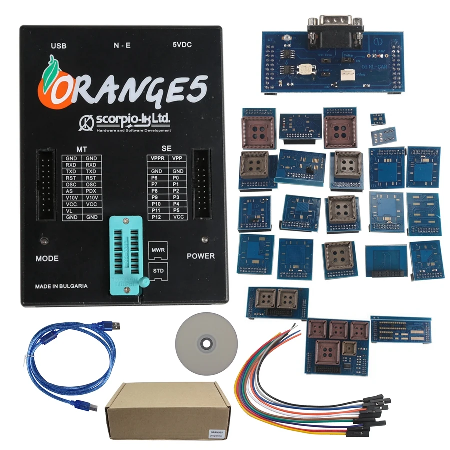 OEM оранжевый 5 программист оранжевый 5 программист с полными адаптерами оранжевый 5 профессиональное программирующее устройство аппаратное оборудование без адаптеров