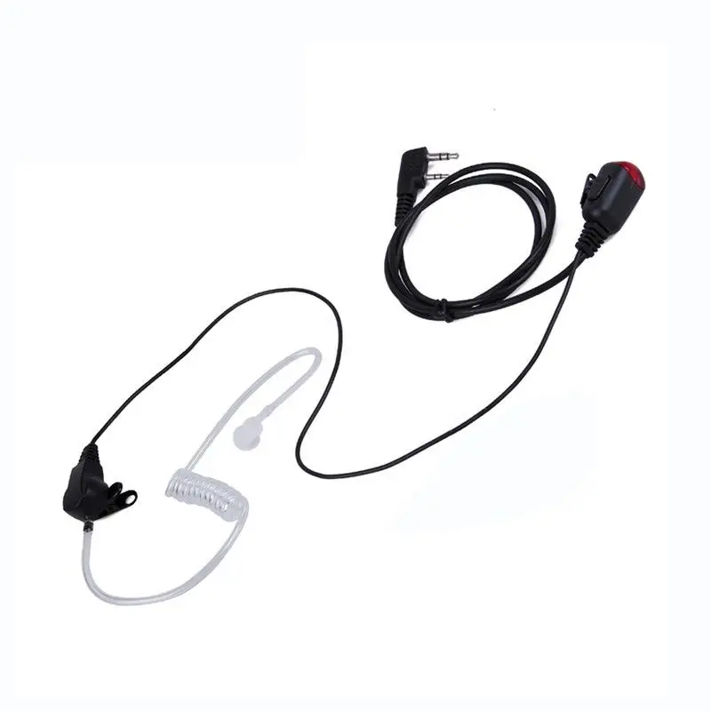 2 PIN Mic PTT тайная Акустическая трубка In-Ear Наушники Kenwood Baofeng uv 5r 888 s рация C2275A