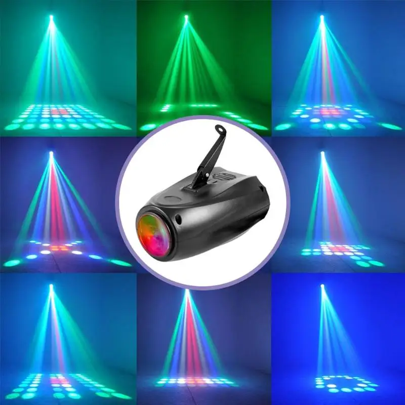 

LED Letter Pattern Stage Light Auto Voice-control Moonflower Projector Lighting Lamp for DJ Party Wedding Events Club