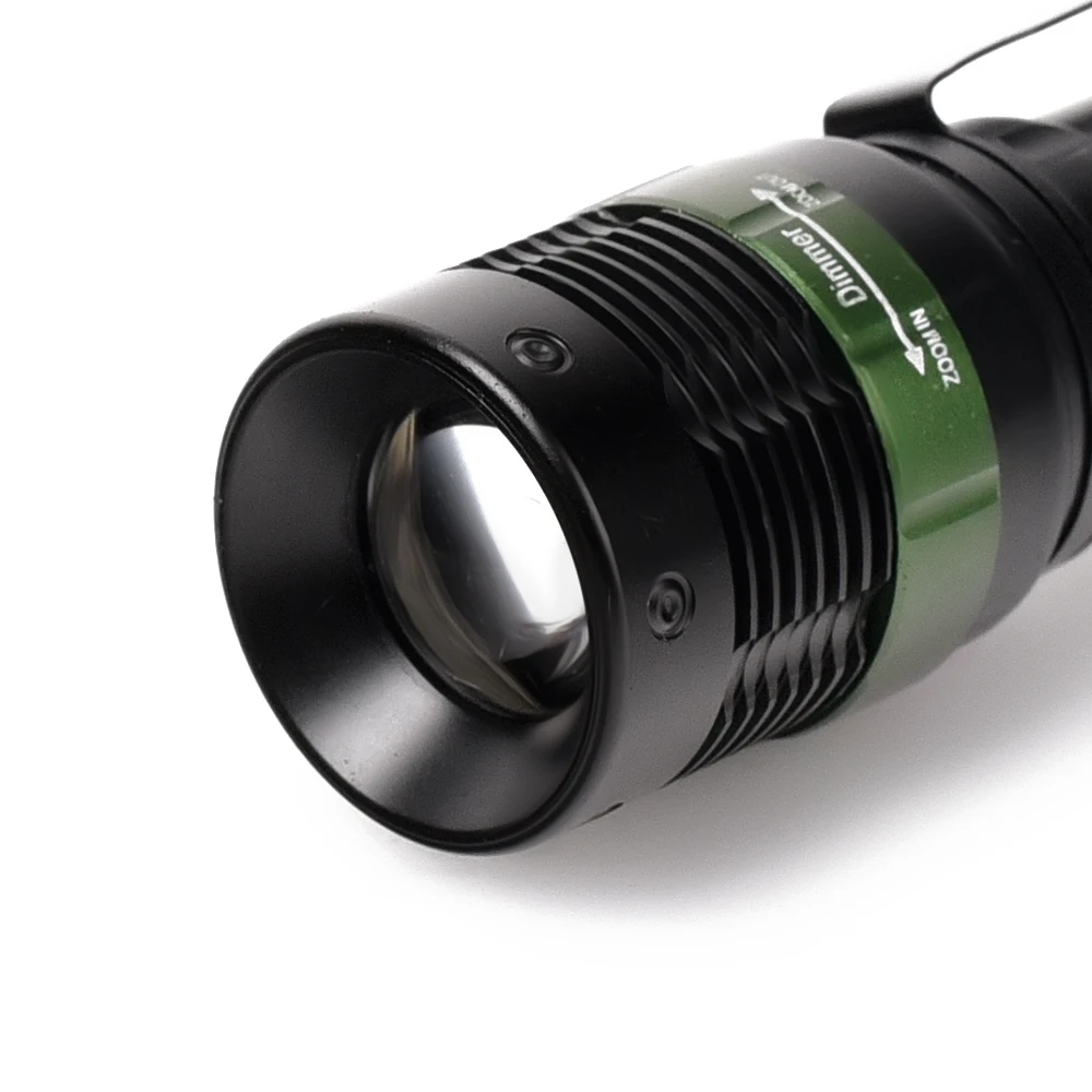 Vander LED Flashlight V5 CREE XM-L T6 2000Lumens 3-Mode Torch light suitable 1 x 18650 3.7v Battery Telescopic Zoom + USEU Plug (10)