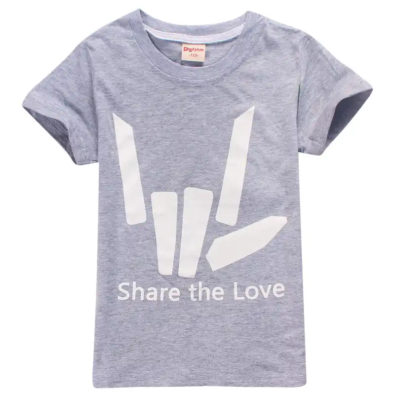 Kids Share The Love Steven Sharer T Shirts You Tube Trending Tee White Letter Print Shirt Boys Tshirt Girls Tops Summer T Shirt Aliexpress - steve t shirt roblox