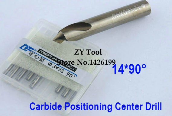 

Carbide cutting tools High quality M14 * 90 positioning center drill,alloy chamfering bit,alloy fixed-point drill center drill