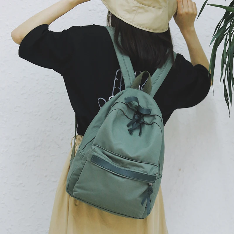 

DCIMOR New Fashion Women Backpack School Bag for Teenagers Girls College Canvas Backpacks Travel Bag Female Bookbag Mochila