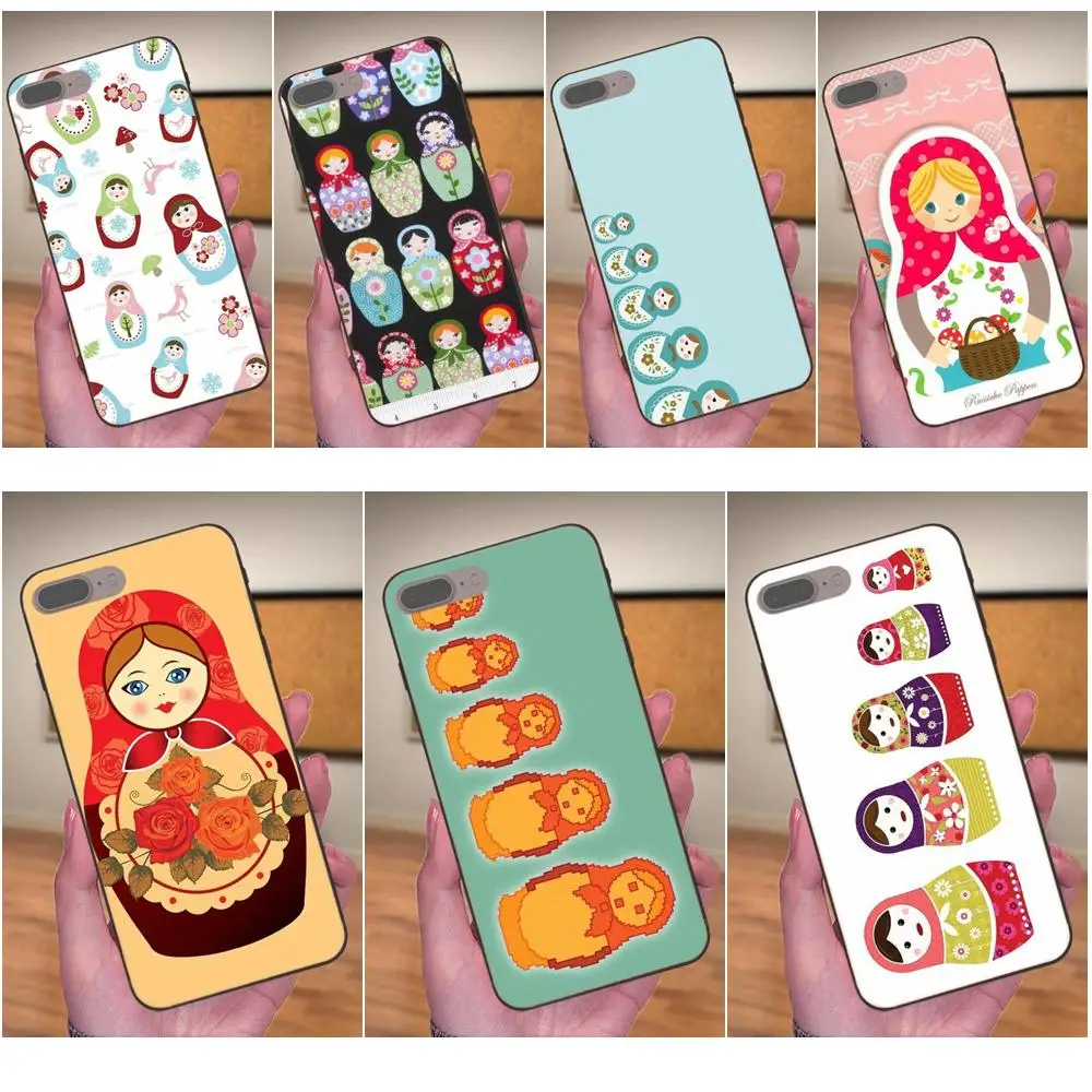 Мягкий чехол из ТПУ с милым рисунком русские куклы для Huawei Y3 Y5 II Y6 Y7 Y9 nova 2 Plus 2S 3i 4 4e