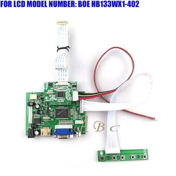 

EDP HDMI VGA 2AV LVDS Controller Board Module Kit for BOE HB133WX1-402 13.3" 1366X768 30Pin 1 Lane LED TFT LCD Display Panel