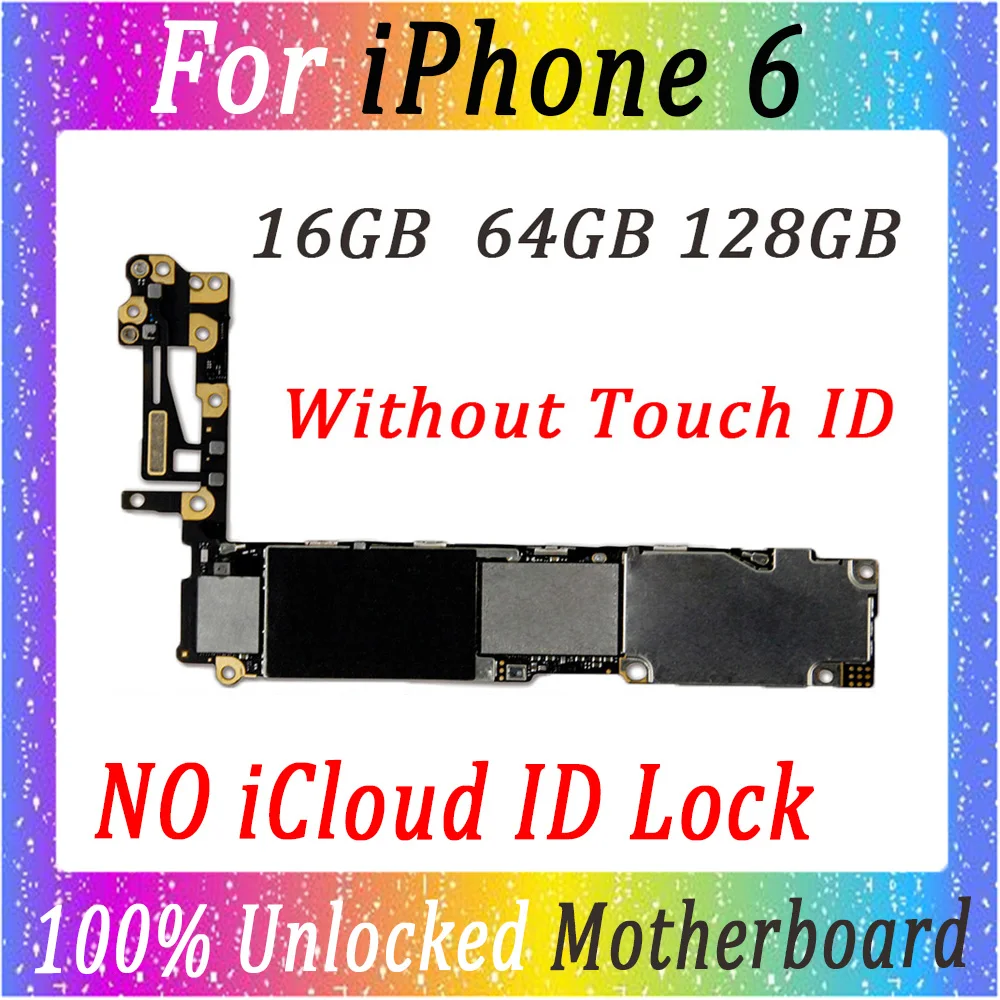 Оригинальная разблокированная материнская плата для iphone 6 материнская плата с/без сенсорной ID материнская плата с полным чипом Протестировано и в рабочем состоянии