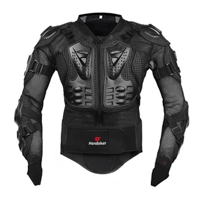 Профессиональный протектор для мотокросса по бездорожью, мотоциклетная броня, куртка, защитное снаряжение, одежда - Цвет: Черный